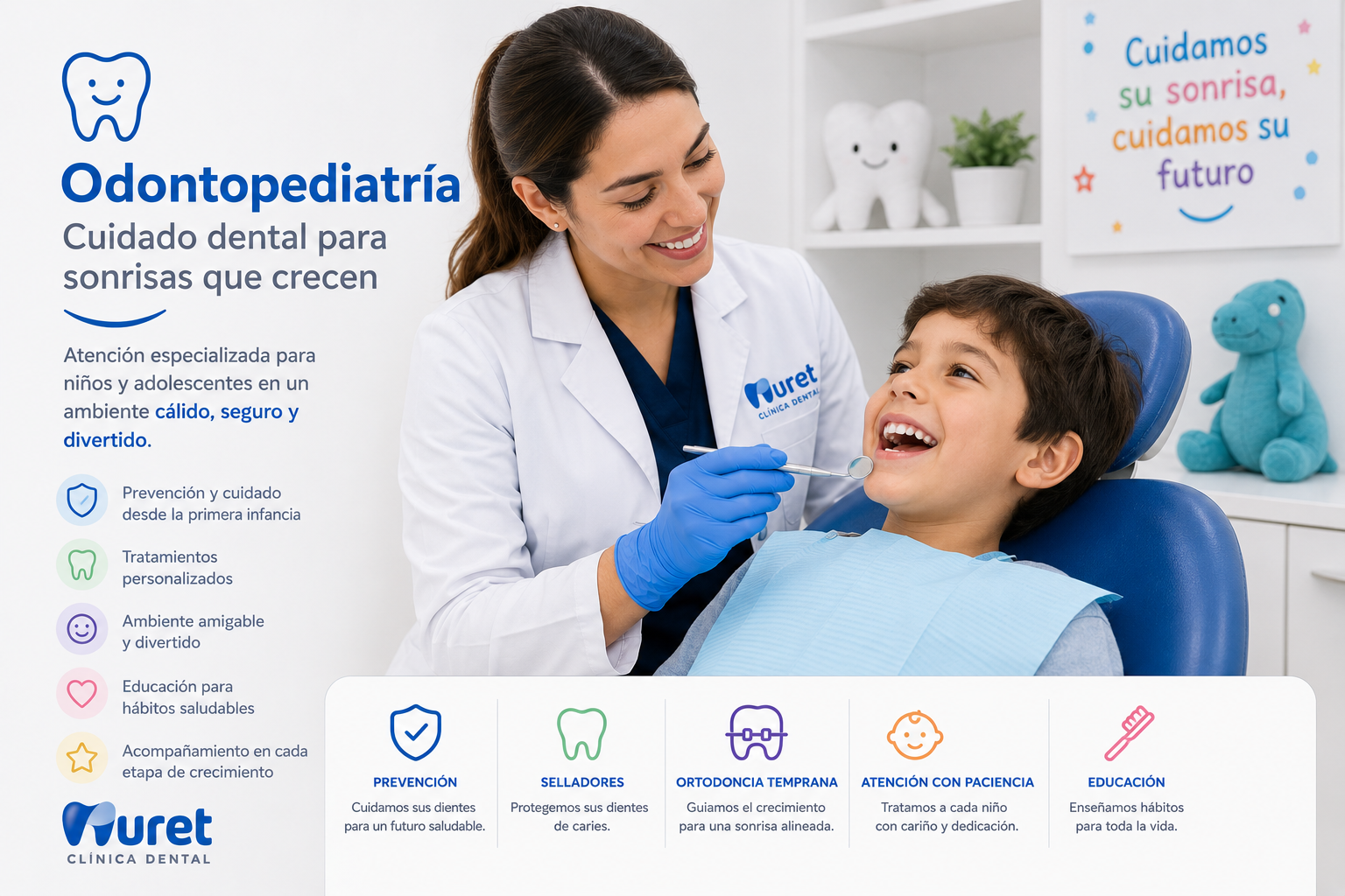 Odontopediatría para niñas y niños
