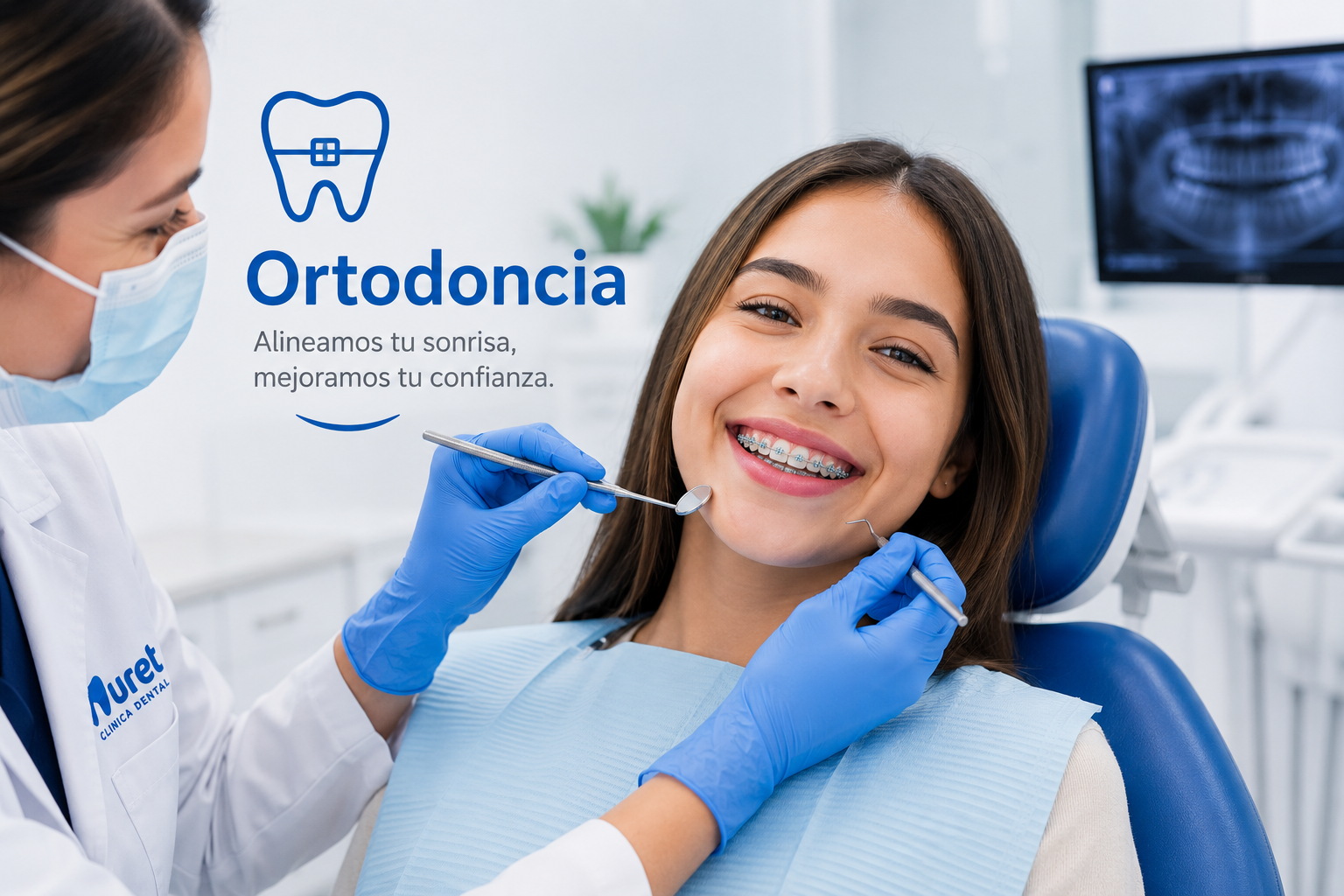 Tratamiento de ortodoncia con brackets
